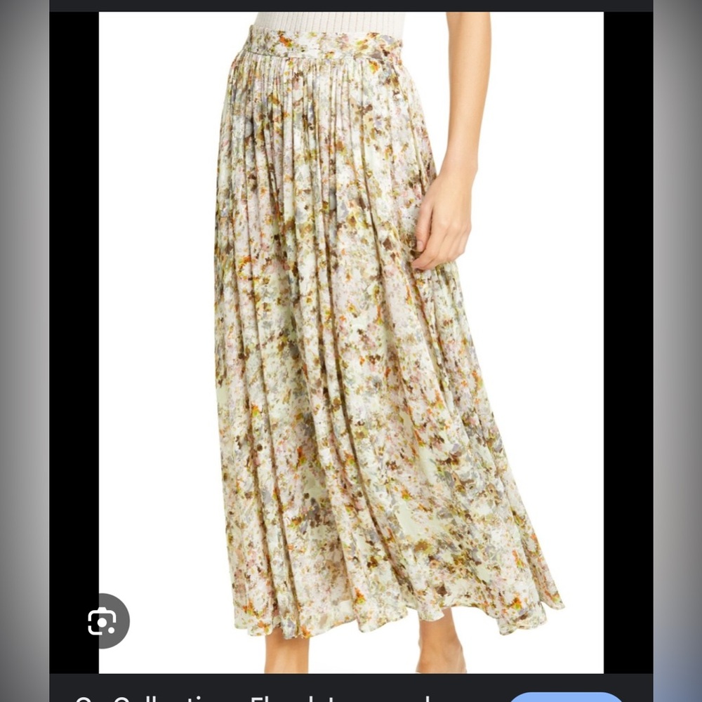 CO Floral Midi Skirt